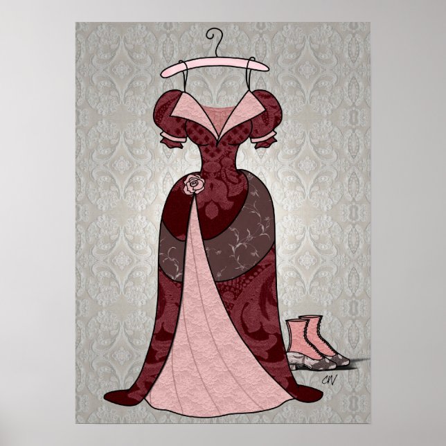 Victorian Gown Print (Front)