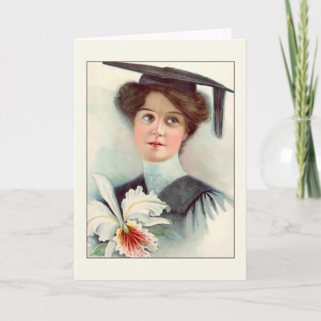 Victorian Graduation Greeting Card (Front)