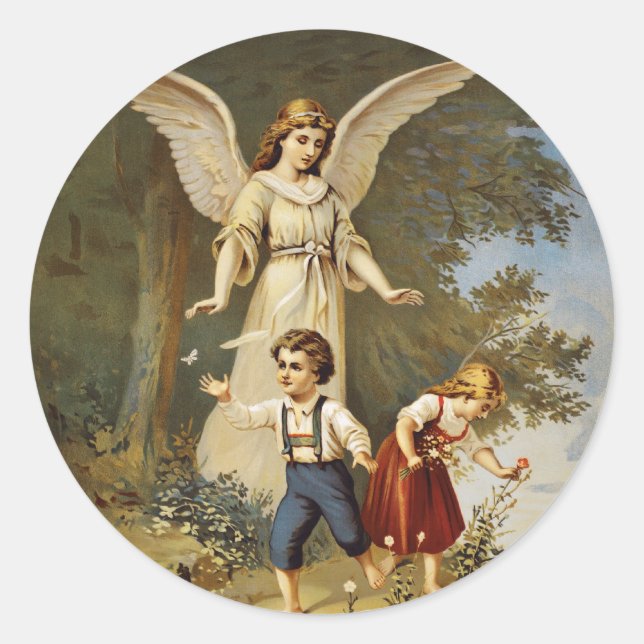 Victorian Guardian Angel Stickers (Front)