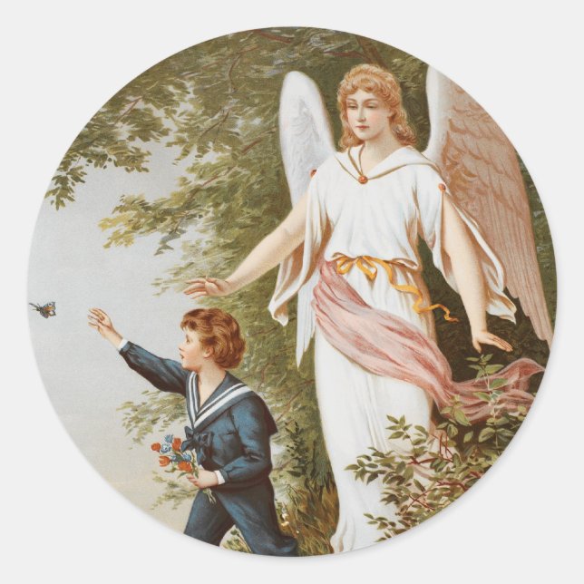 Victorian Guardian Angel Stickers (Front)