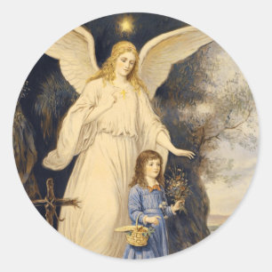 Victorian Guardian Angel Stickers