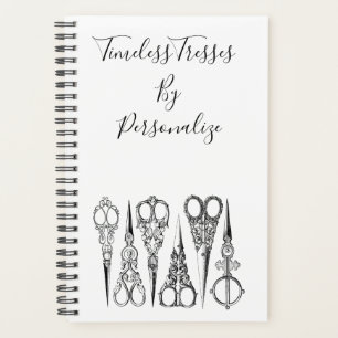 Victorian hairdresser scissors elegant  planner