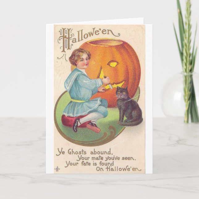 Victorian Halloween Card (Front)