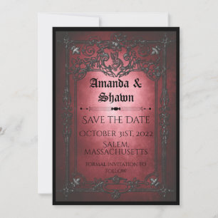 Victorian Halloween Fantasy Save The Date