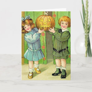 Victorian Halloween Greeting Card