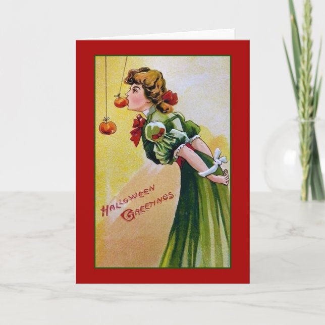 Victorian Halloween Greeting Card (Front)