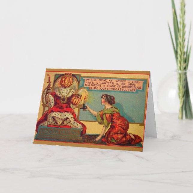 Victorian Halloween Greeting Card (Front)