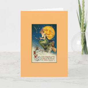 Victorian Halloween Greeting Card