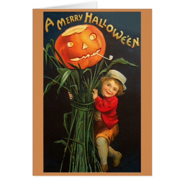 Victorian Hallowe'en Greeting Card (Front)