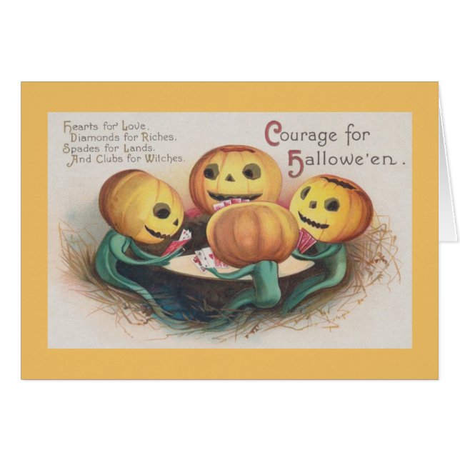 Victorian Halloween Greeting Card (Front Horizontal)