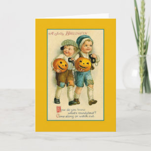 Victorian Halloween Greeting Card