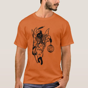 Victorian Halloween Kitty Cat in Costume T-Shirt