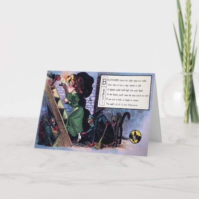 Victorian Halloween Poem 1 Card (Front)