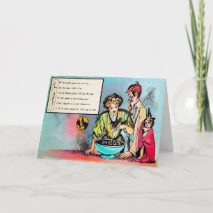 Victorian Halloween Poem 3 Card