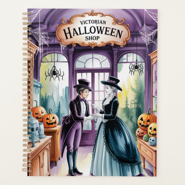 Victorian Halloween Shop, Victorian Halloween, Planner (Front)