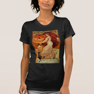 Victorian Halloween Witchery, Pumpkin T-Shirt