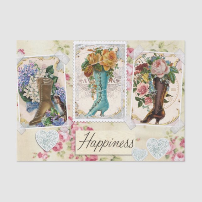 Victorian Happiness Tissue Paper (Front)
