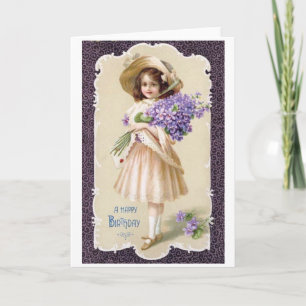 Victorian Happy Birthday Card