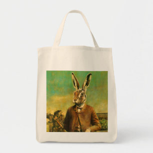 Victorian Hare Tote Bag
