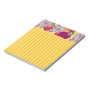 Victorian Hearts and Flowers Note Pad