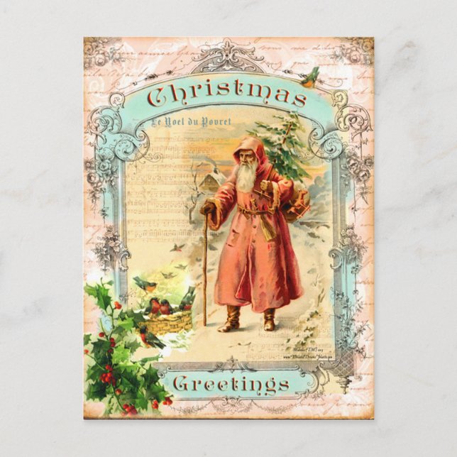 Victorian Holiday Postcard (Front)