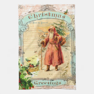 Victorian Holiday Tea Towel