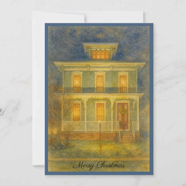 Victorian Home Holiday Card (Front)