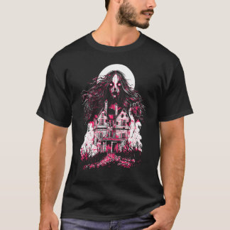 Victorian Horror Ghost Creepy Spooky Gothic Hallow T-Shirt