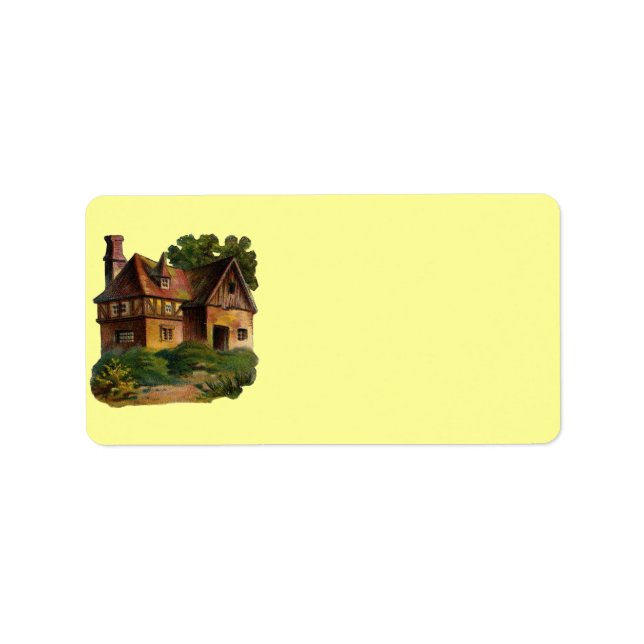 Victorian House Address Label (Front)