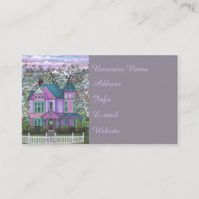 Victorian House Home Realty Real Estate Agent Real Business Card (Front)