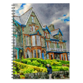 Victorian house in Keswick painted in watercolor Notebook