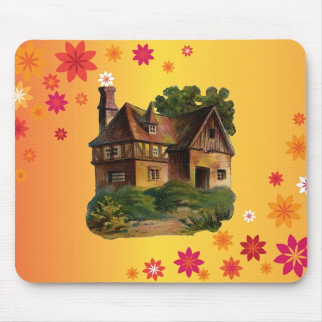 Victorian House Mouse Mat (Front)