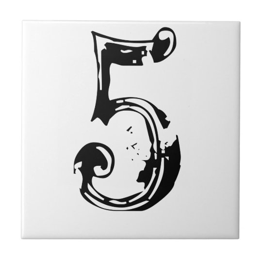 Victorian House Numbers Tile Zazzle.co.uk