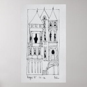 Victorian House San Francisco, California Poster