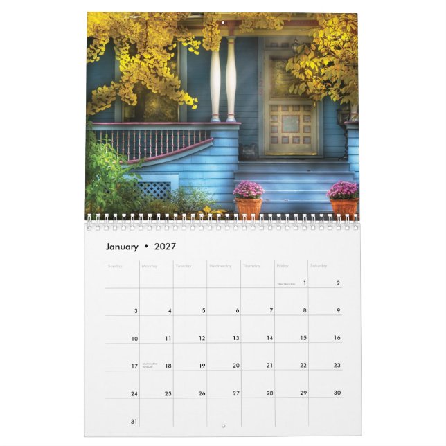 Victorian Houses Calendar (Jan 2027)