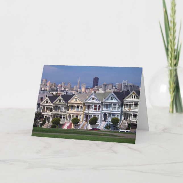 Victorian Houses Greeting Cards (Front)