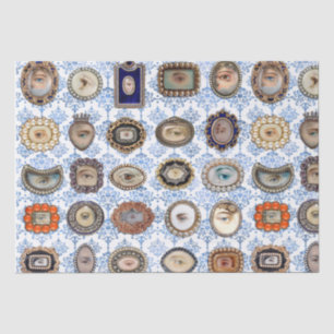 Victorian Inspired Lover's Eyes, original art Tissue Paper