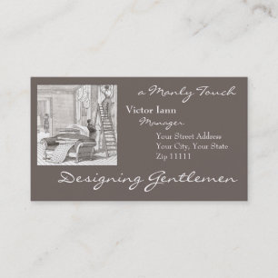Victorian Interiors for Designer Decorator Business Card