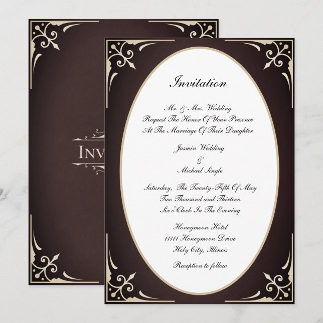 Victorian Invitation (Front/Back)