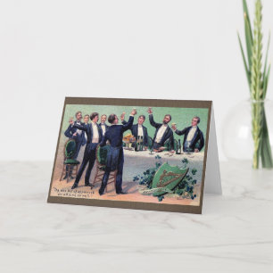 Victorian Irish Toast St. Patrick's Day Card