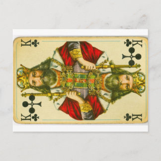 Victorian King of Clubs Postcard