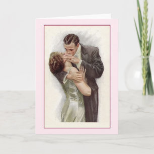 Victorian Kiss Note Card