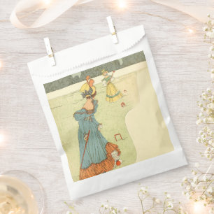Victorian Ladies Croquet Vintage Garden Party Favour Bags