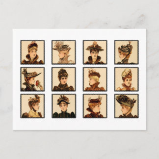 Victorian Ladies' Fashion Postcard