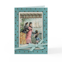 Victorian Ladies & Girl by the Sea