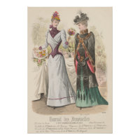 Victorian Ladies Paris Fashion Vintage Ad