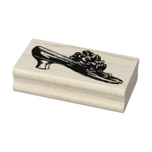 Victorian Ladies Shoe Rubber Art Stamp