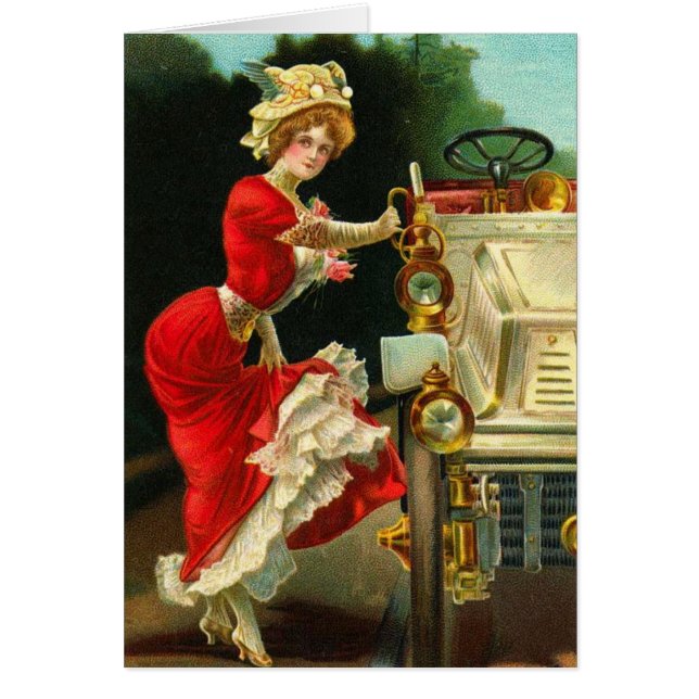 Victorian Lady and Her Automobile (Front)