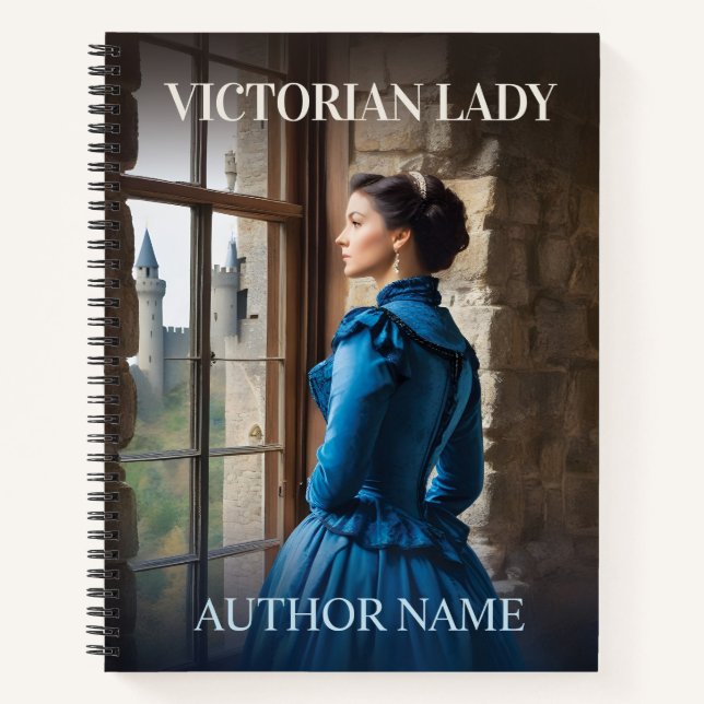 Victorian Lady Book Cover Inspiration Notebook (Front)