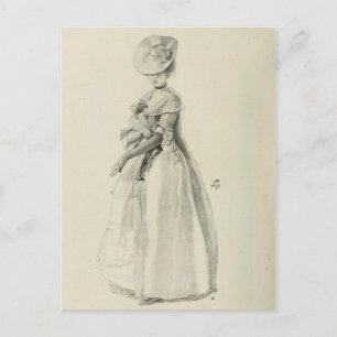 Victorian Lady Fashion Postcard